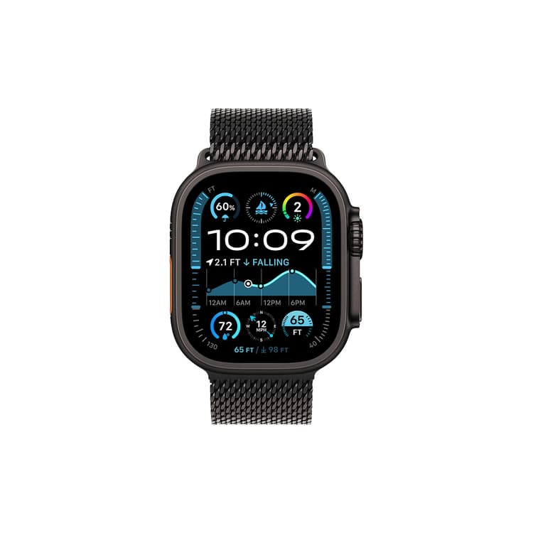 Apple Watch Ultra 2 - Black - Titanium Milanese Loop