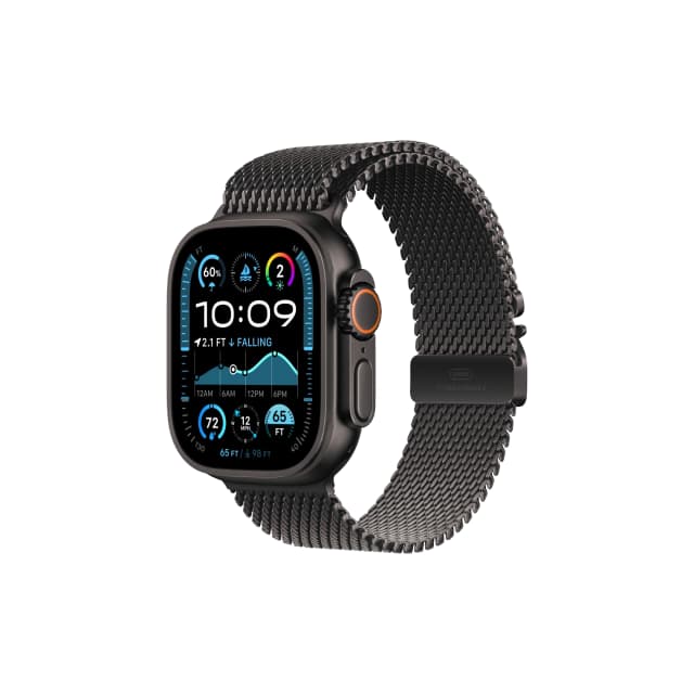 Apple Watch Ultra 2 - Black - Titanium Milanese Loop