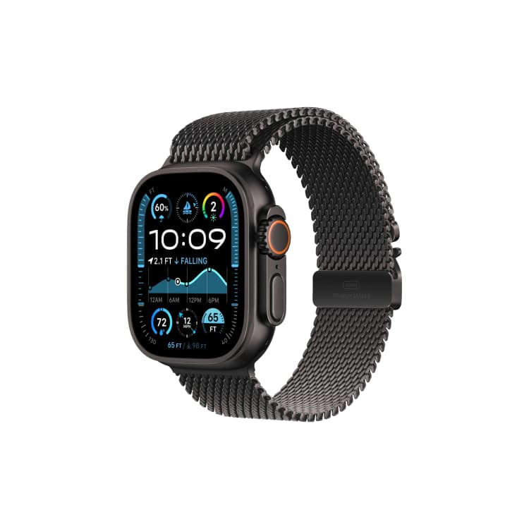 Apple Watch Ultra 2 - Black - Titanium Milanese Loop