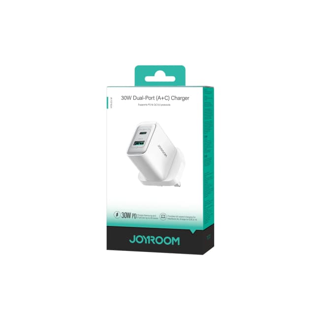 JOYROOM - 30W Dual-Port (A+C) Charger-White
