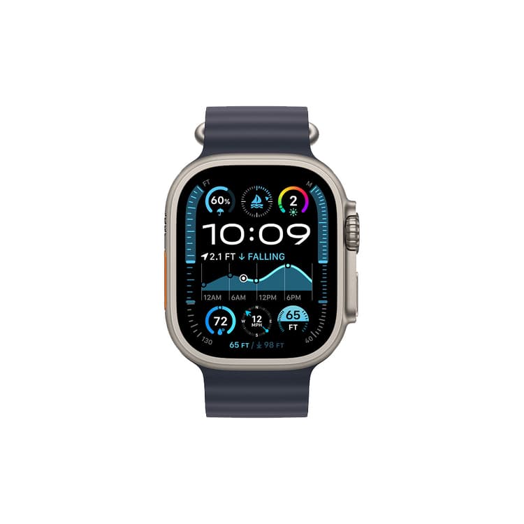 Apple Watch Ultra 2 - Natural - Navy Ocean Band