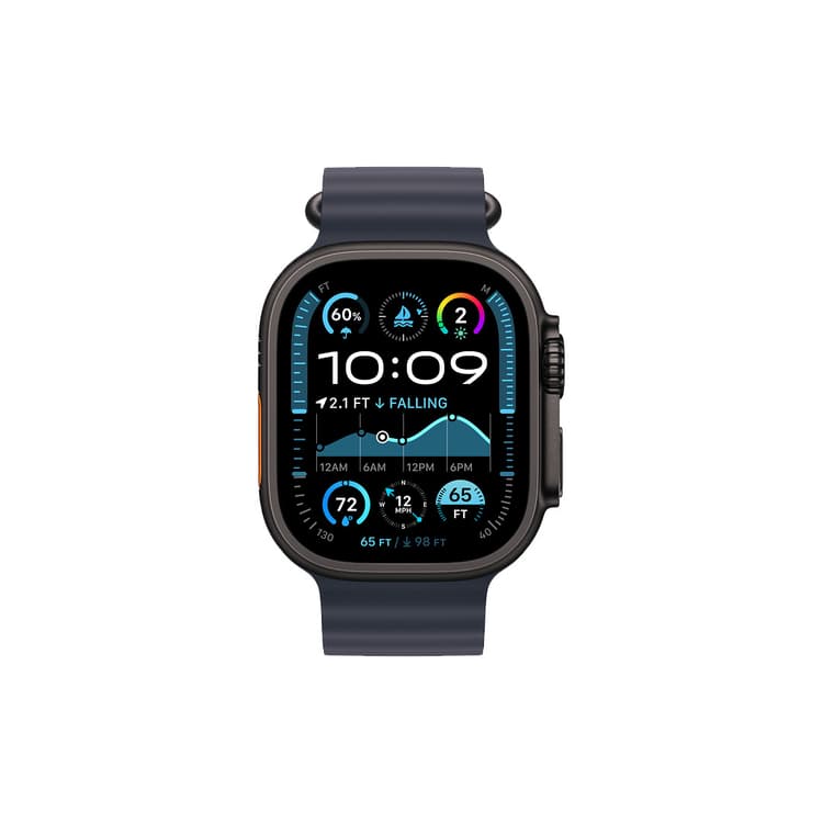 Apple Watch Ultra 2 - Black - Navy Ocean Band