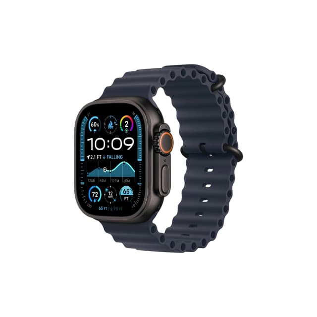 Apple Watch Ultra 2 - Black - Navy Ocean Band