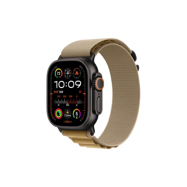 Apple Watch Ultra 2 Black Tan Alpine Loop