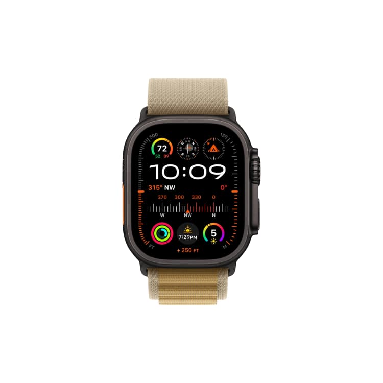 Apple Watch Ultra 2 - Black - Tan Alpine Loop
