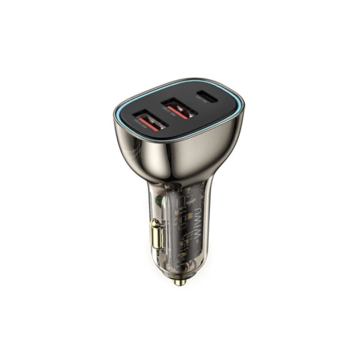Wiwu Wi-QC013 90w Geek Car Charger Clear - Black