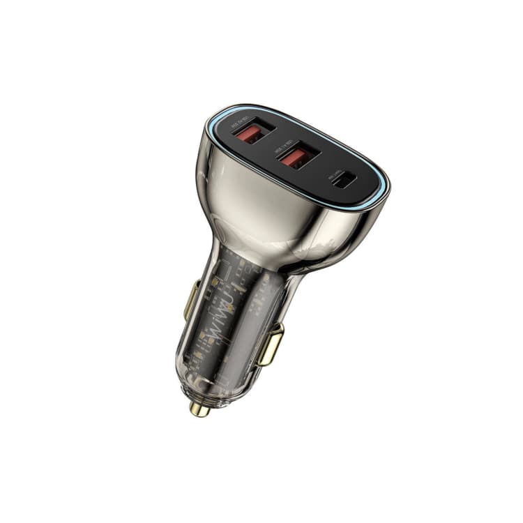 Wiwu Wi-QC013 90w Geek Car Charger Clear - Black