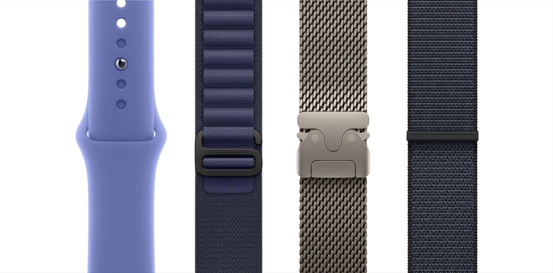 Apple Watch straps in multiple colors