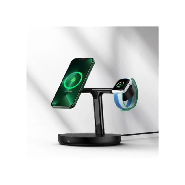 Baseus 20W Swan 3-in-1 Wireless Magnetic Charging Bracket - Black