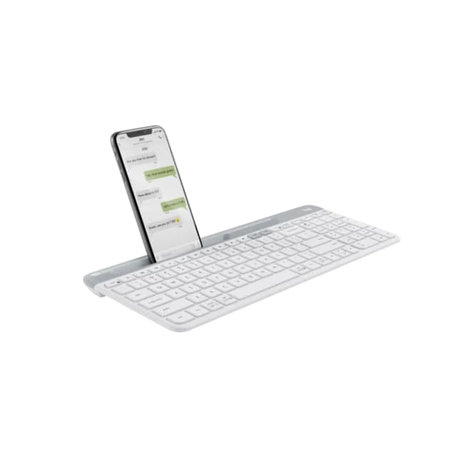 Logitech K580 Wireless Keyboard Slim Multi-Device Connectivity - Off White