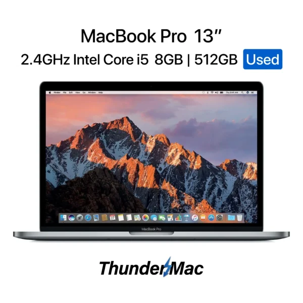 MacBook Pro 2019 13-inch, 2.4GHz i5, 8GB, 512GB, Touch Bar